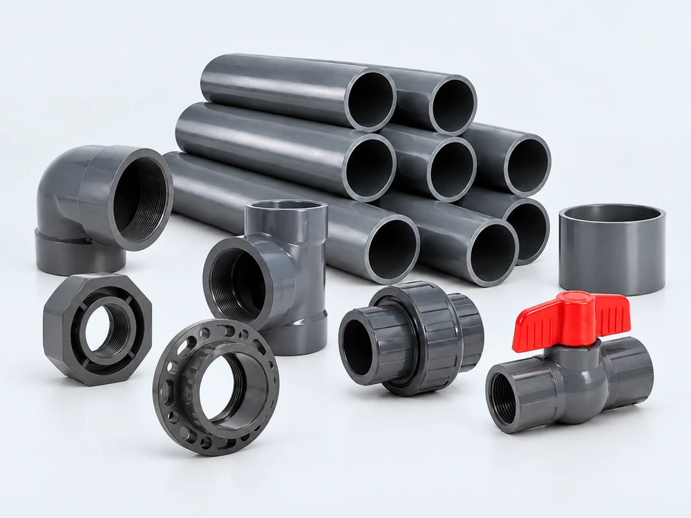Composición referencial de PVC SCH 40 y SCH 80 de LESSO