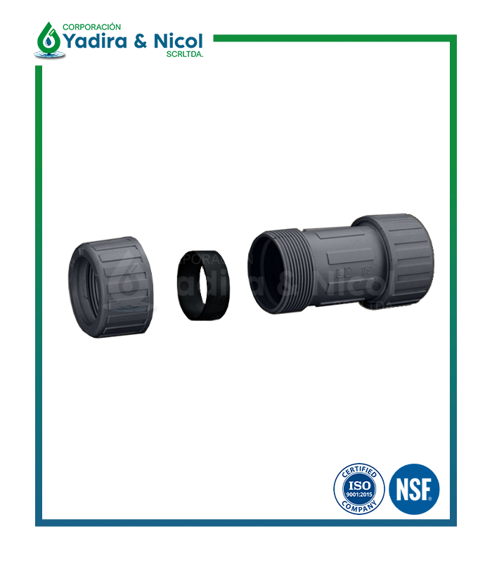 ACOPLE GRIS PVC LD