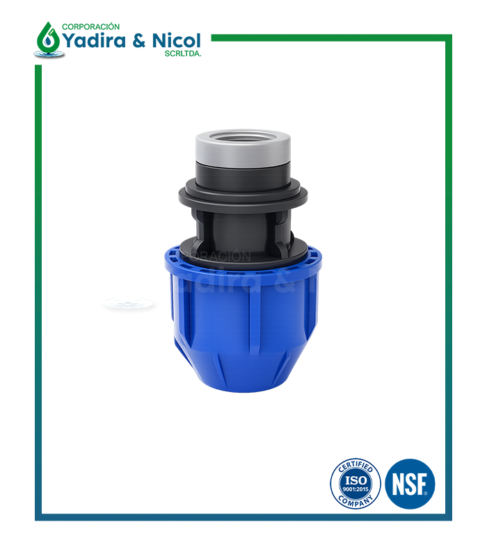 ADAPTADOR CON ROSCA HEMBRA HDPE MANGUERA LESSO