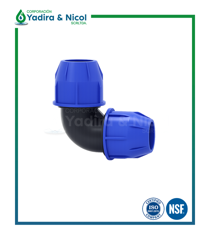 CODO DE 90° HDPE MANGUERA LESSO