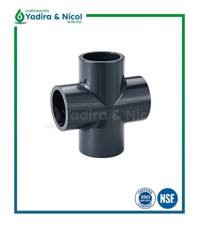 CRUZ A PRESIÓN PVC SCH-80 SH-DFP