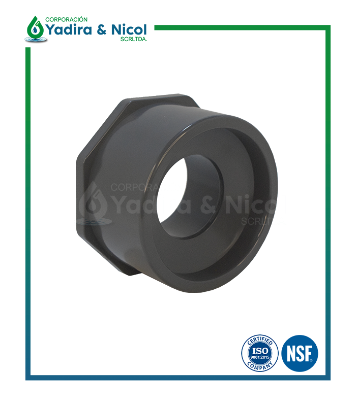 REDUCCIÓN BUGEN A PRESIÓN PVC SCH-80 LESSO