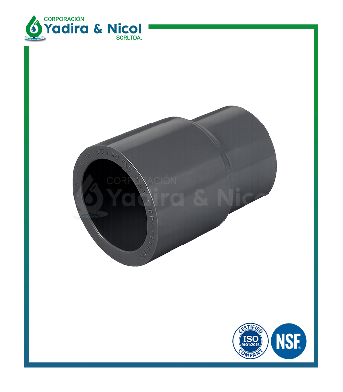 REDUCCIÓN CAMPANA A PRESIÓN PVC SCH-40 LESSO