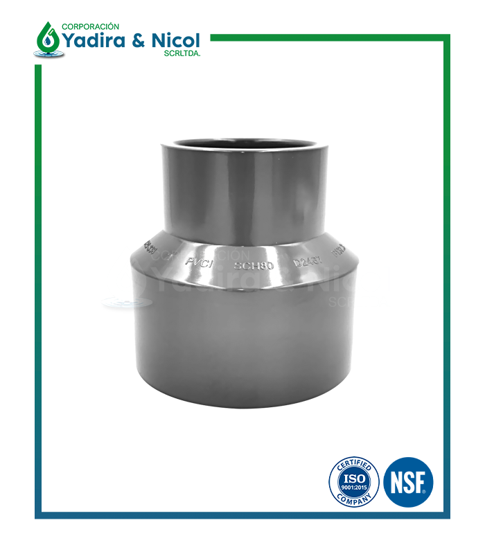 REDUCCIÓN CAMPANA A PRESIÓN PVC SCH-80 LESSO