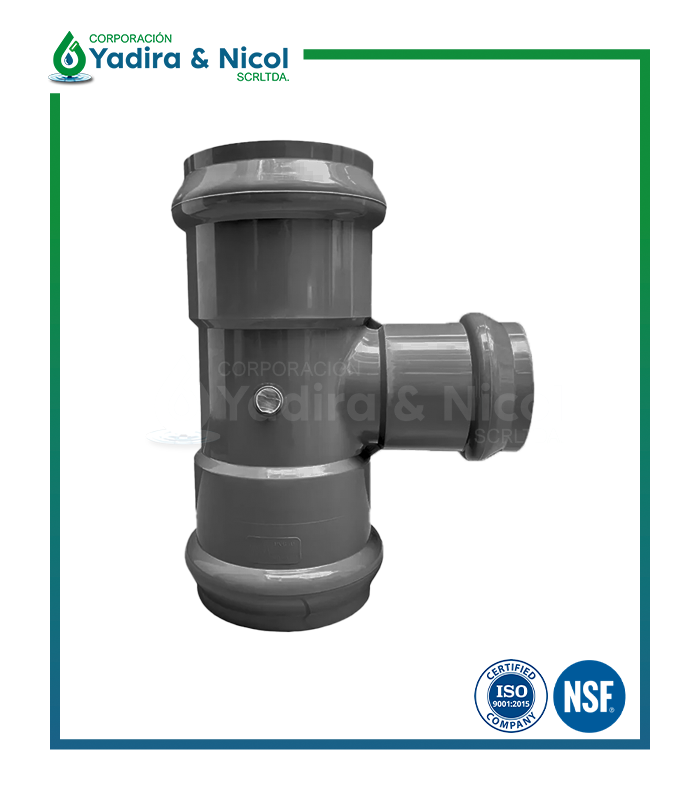 TEE CON REDUCCIÓN PVC UF ERA