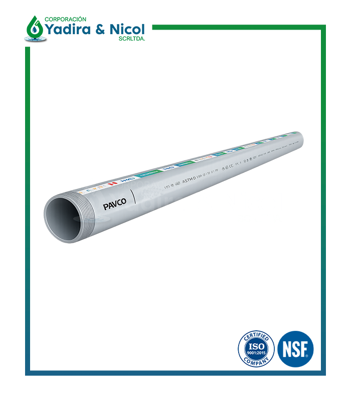 TUBO CON ROSCA CLASE-10 PVC PAVCO