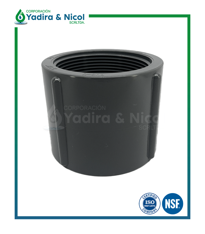 UNIÓN SIMPLE CON ROSCA PVC SCH-80 ERA