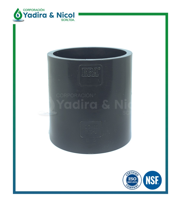 UNIÓN SIMPLE A PRESIÓN PVC SCH-80 ERA