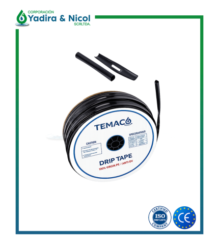 CINTA DE RIEGO POR GOTEO 100% VIRGEN POLIETILENO TEMACO