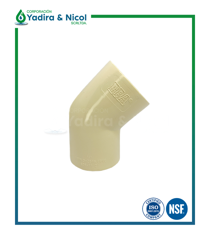 CODO DE 45° CPVC ERA